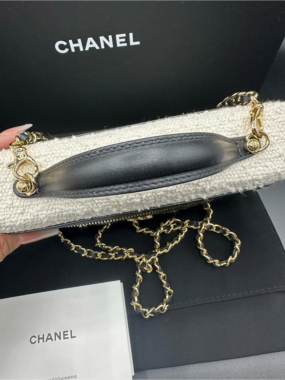 Chanel coco beach slim vanity tweed ecru - Picture 10 of 10